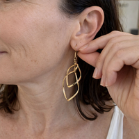 Minimalist Layered Drop Earrings
