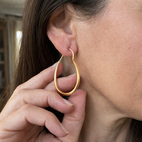 Antique Gold Hoop Earrings