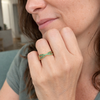 Emerald Flow Ring