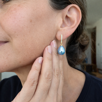 Blue Ocean Dew Earrings