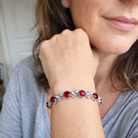 Ruby Vine Tennis Bracelet