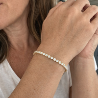 Round Cut Tennis Bracelet