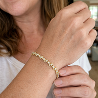 Classic Cluster Tennis Bracelet