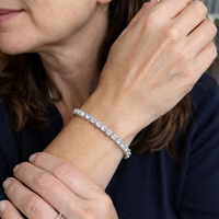 Classic Cluster Tennis Bracelet