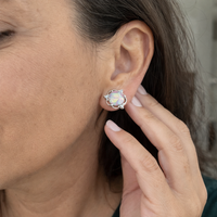 Opal Trio Stud Earrings