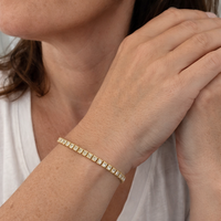 Square Tennis Bracelet