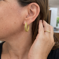 Golden Tide Hoop Earrings