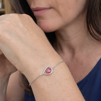 Ruby Infinity Bracelet