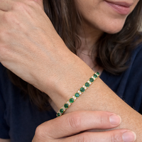 Emerald Trio Tennis Bracelet
