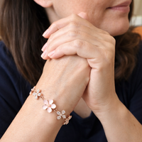 Antique Rose Flower Bracelet