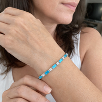 Bracelet with Natural Turquoise Stone