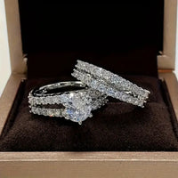 Eternal Radiance Ring Set - White Gold