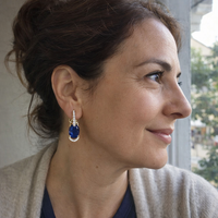 Royal Midnight Drop Earrings