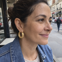 Golden Tide Hoop Earrings