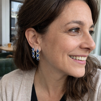 Royal Sapphire Crest Earrings