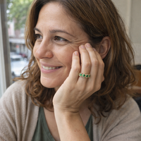 Calira Brilliant Emerald Open Ring