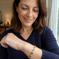 Green Hearts Bracelet