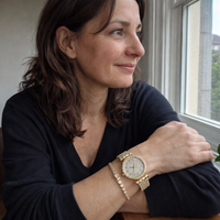 Luxe Radiance Watch and Bracelet Set