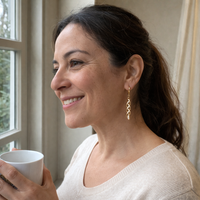 Ava Shimmer Twist Earrings