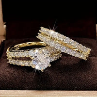 Eternal Radiance Ring Set - Gold