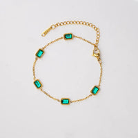 Emerald Trinity Bracelet