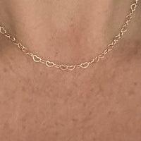 Amore Heart Link Choker Necklace