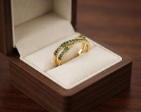 Emerald Flow Ring