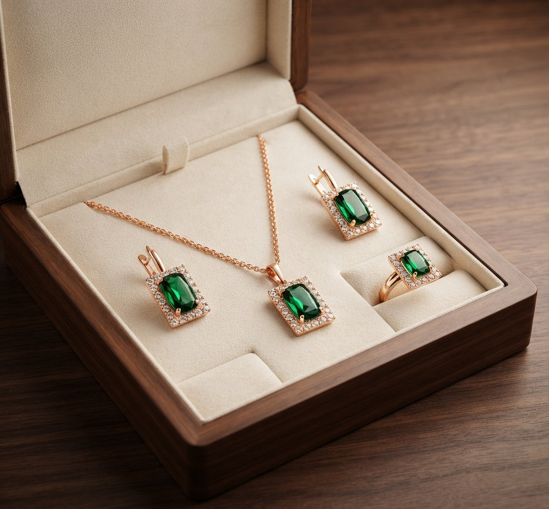 Sylvara Greenveil Jewelry Set
