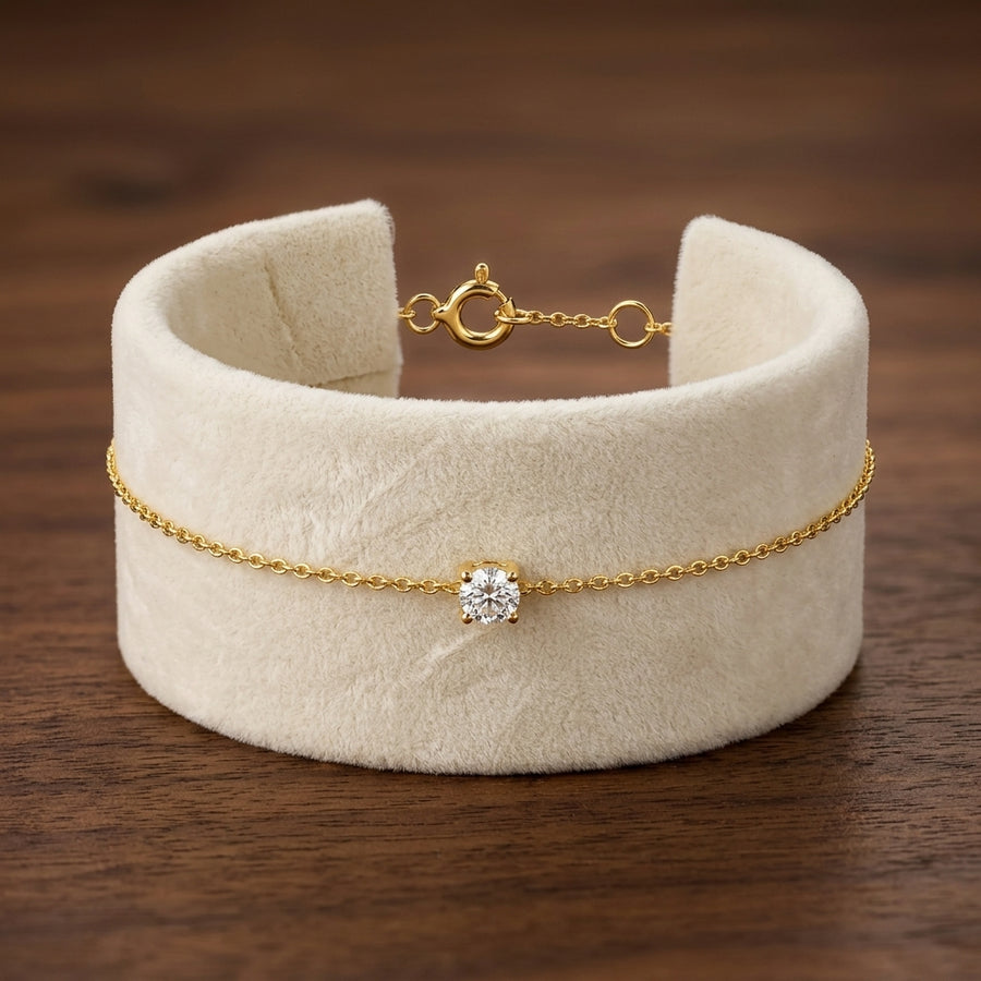 Caroline Moissanite Stone Bracelet