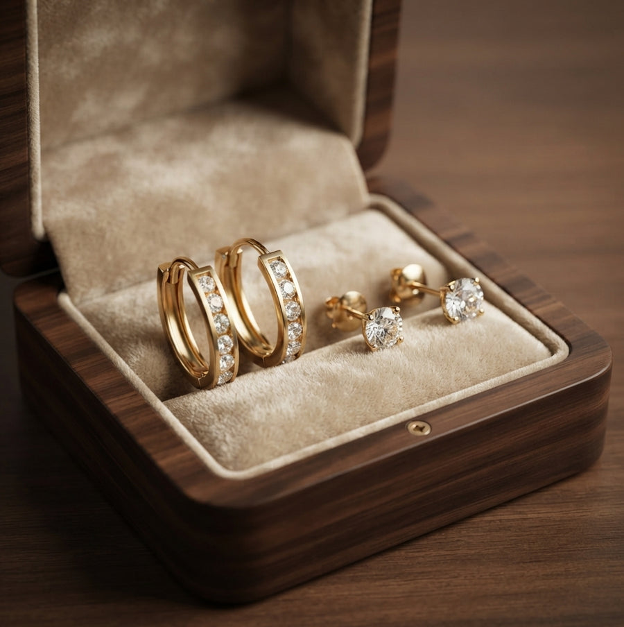 Dara Brillane Stone Earring Set