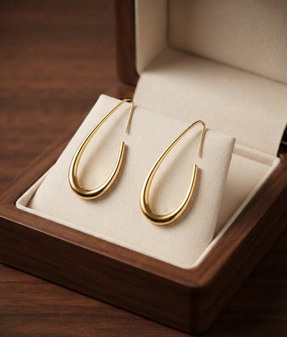 Sunlit Hoop Earrings