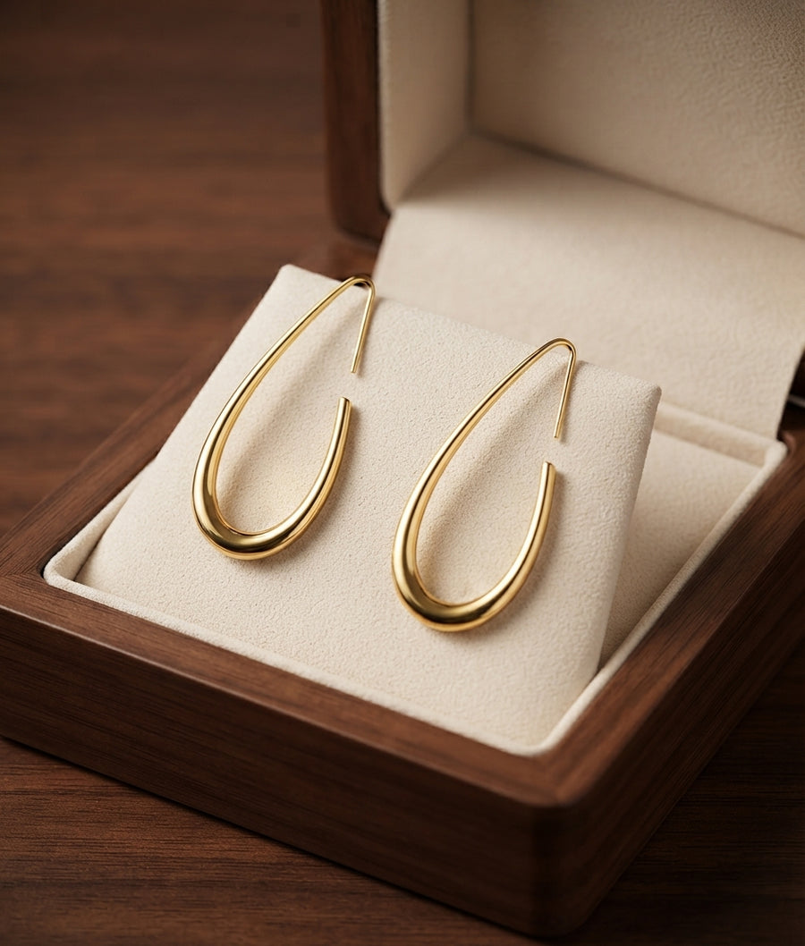 Sunlit Hoop Earrings
