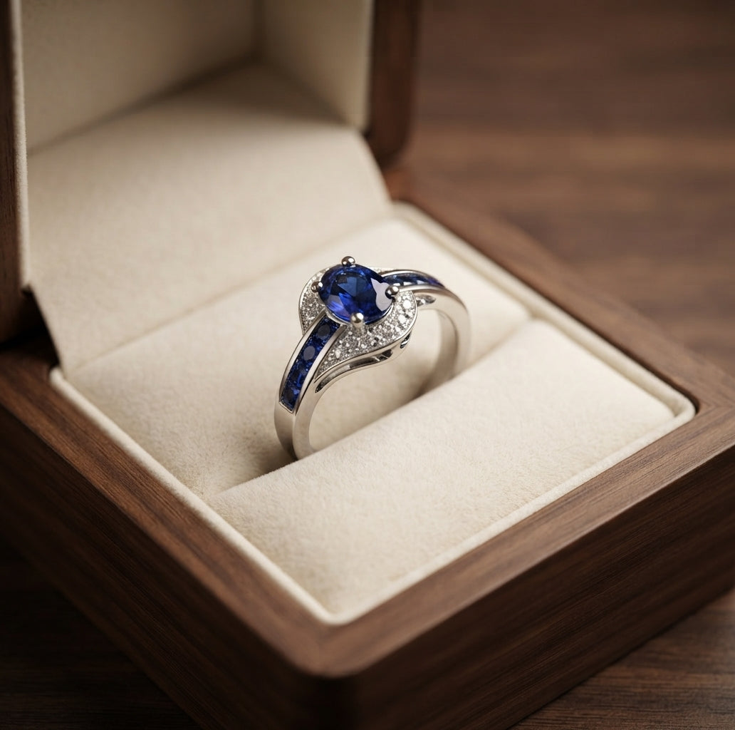 Sapphire Flow Ring