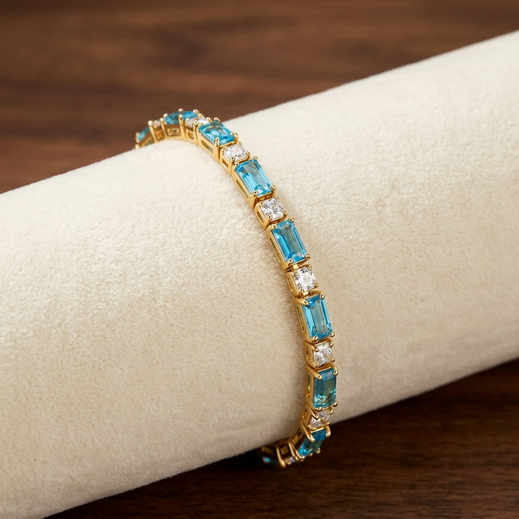 Natural Turquoise Stone Bracelet