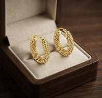 Golden Tide Hoop Earrings