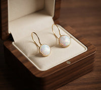 Antique Glow Opal Earrings
