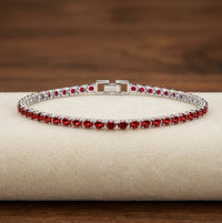 Ruby Tennis Bracelet