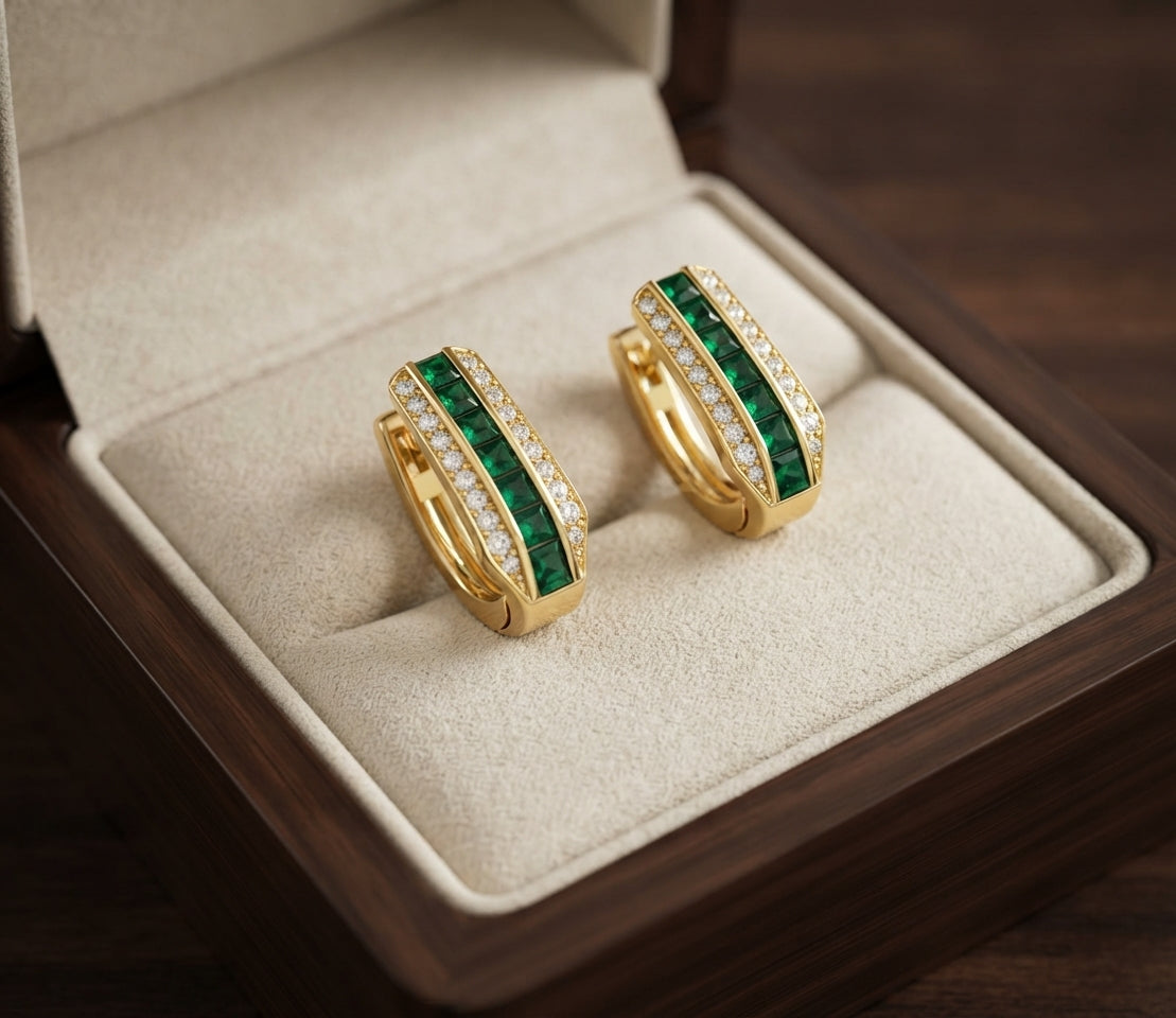 Sienna Emerald Earrings