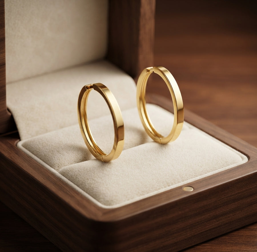 Gia Statement Hoop Earrings