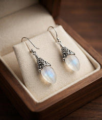 Antique Moonstone Drop Earrings