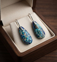 Azure Ocean Stone Earrings