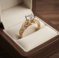 Exquisite Exotic Zirconia Ring