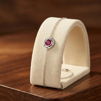 Ruby Infinity Bracelet