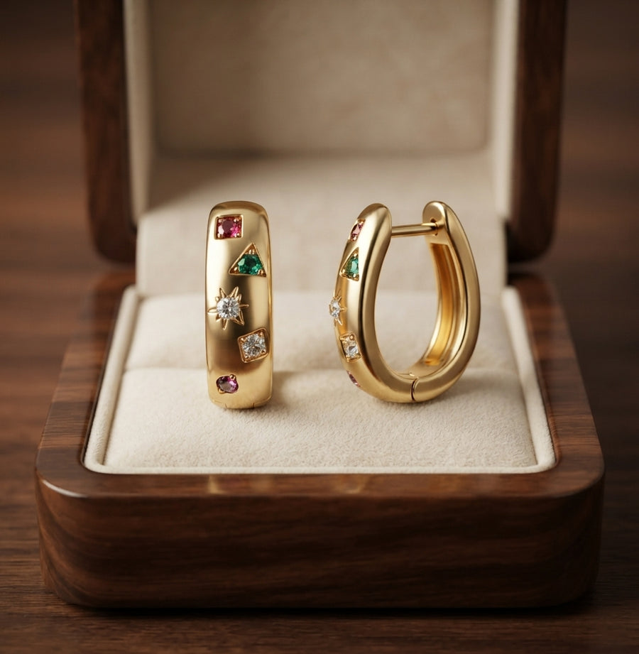 Colorwave Hoop Earrings