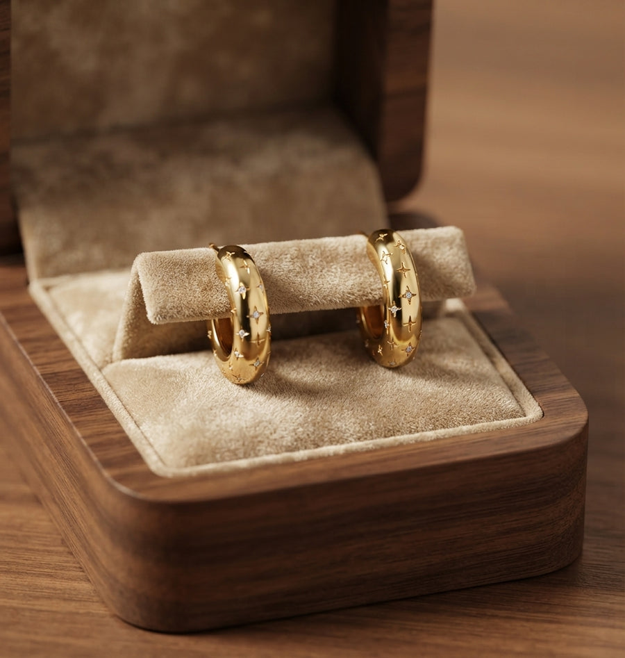 Cosmic Hoop Earrings