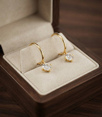 Spark Tip Hoop Earrings