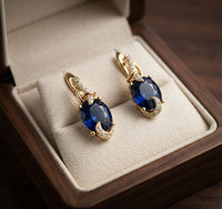 Royal Midnight Drop Earrings