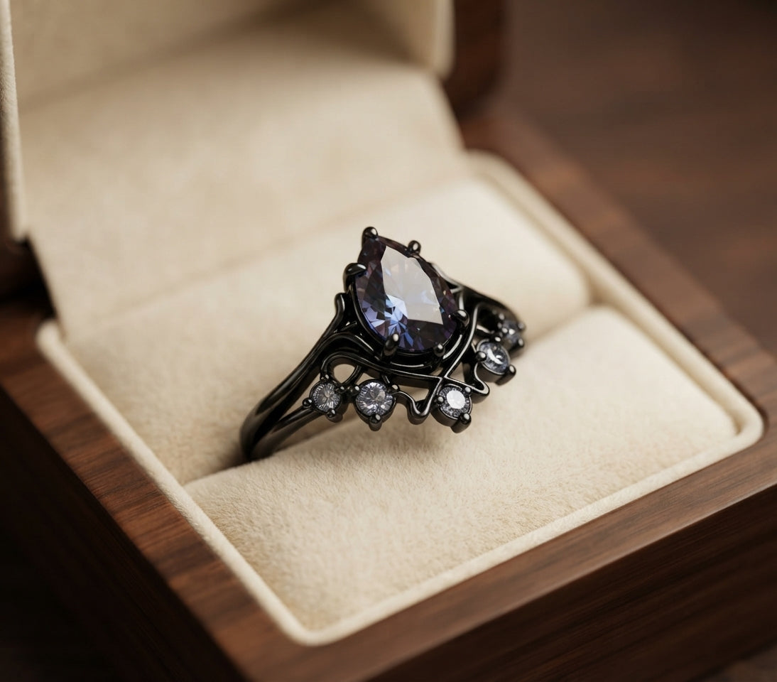Layered Amethyst Ring