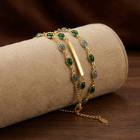 Olivia Moss Duo Bracelet