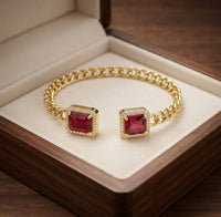 Paige Open Ruby Bracelet